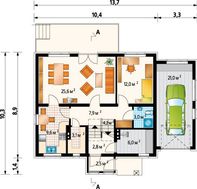 Роскошный загородный особняк с красивым дизайном