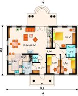 Прекрасный загородный коттедж с комфортабельной планировкой