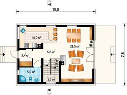 Просторный коттедж дачного типа