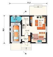 Проект мансардного коттеджа до 150 m²