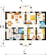 Красивый одноэтажный коттедж