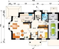 Стильное двухэтажное строение с шестью личными комнатами