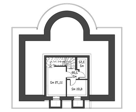 Помпезное жилое строение на два этажа