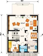 Величественный дом для неровного жилого участка