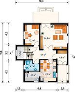 Очаровательный двухэтажный коттедж с совмещенной столовой-кухней