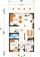 Яркий жилой дом площадью 150 м2