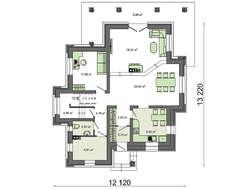Привлекательный жилой дом - замок
