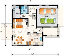 Проект комфортного особняка интересной планировки