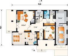 Шикарное загородное поместье с просторными комнатами