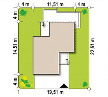 Современный компактный двухэтажный дом площадью 150 m²