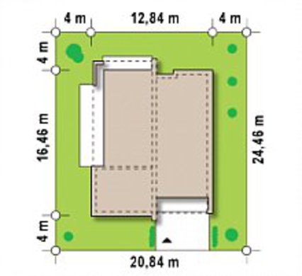 План современного жилого дома на 148 кв. м в стиле минимализма